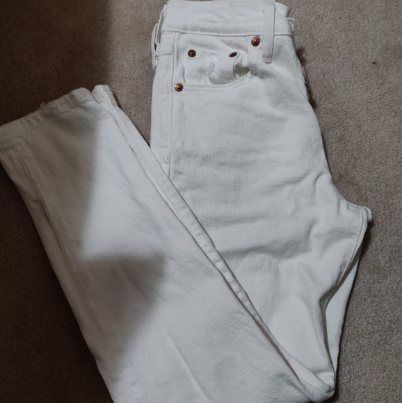 Levi's 501 Skinny White Jeans - Picture 2 of 5